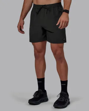 teenagers Fun Colors Rep 7'' Performance Short - Pirate Black