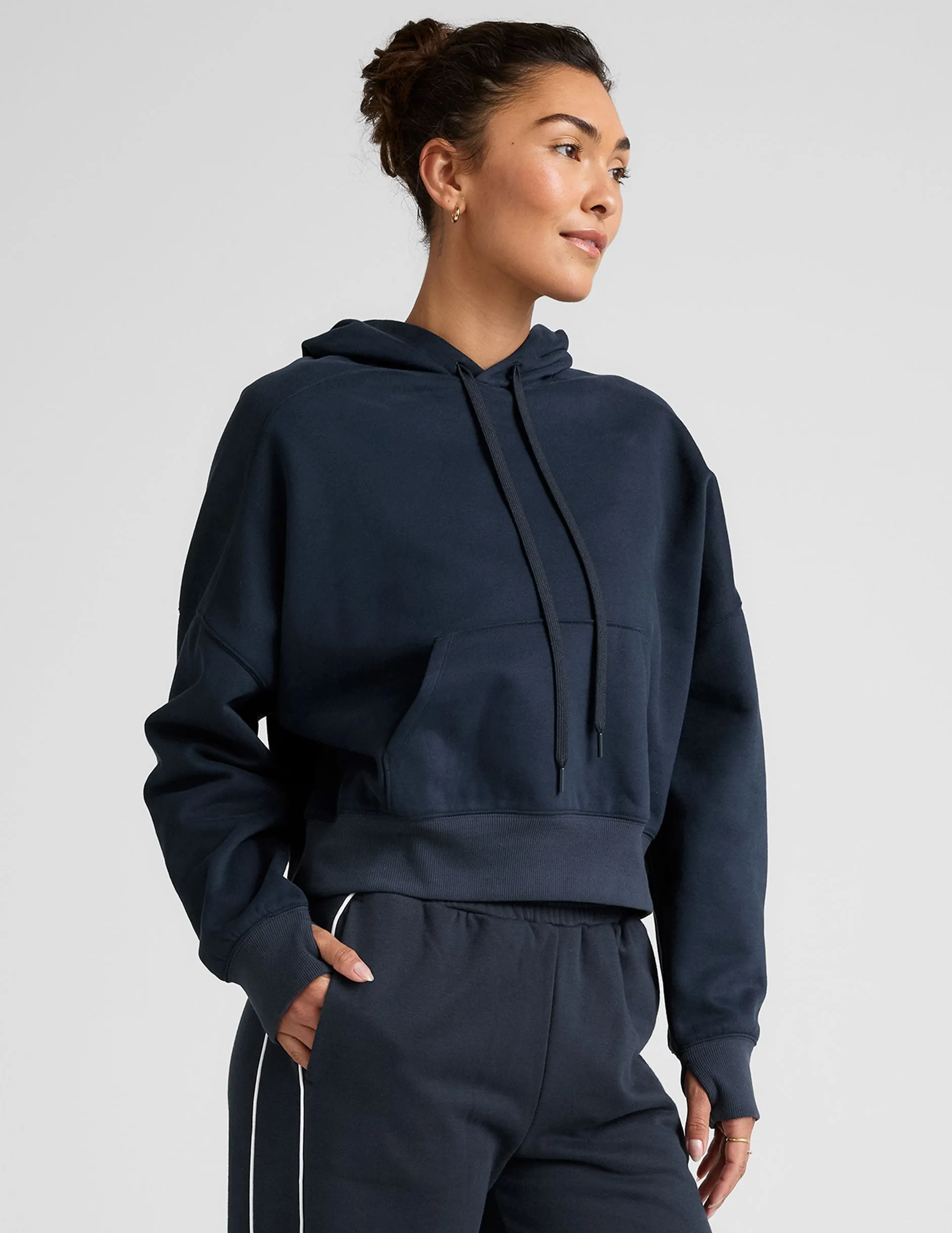 LuxeFleece Hoodie Simple Wear
