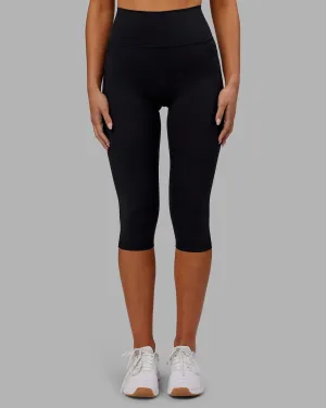 Fusion Ultra High-Rise 3/4 Legging Pockets - Black For Adults Winter Sports Moisture Wicking All Ages