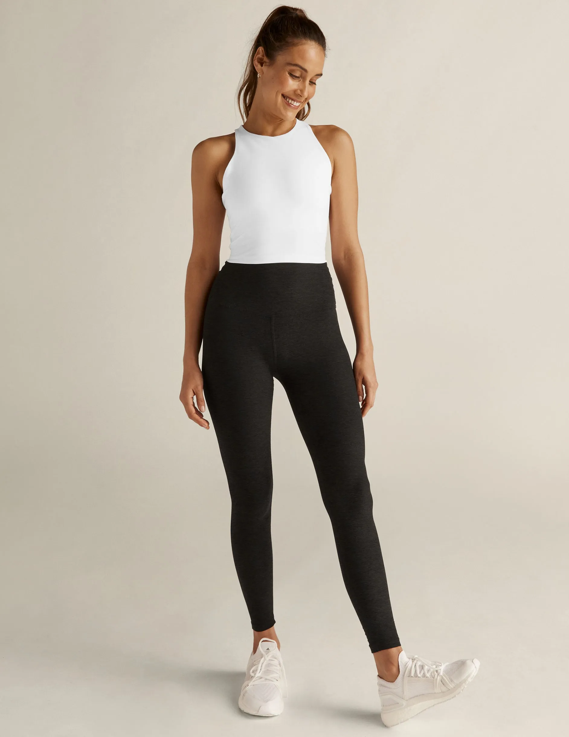 Stretch Recovery Fabric medium performance Spacedye Refocus Cropped Tank