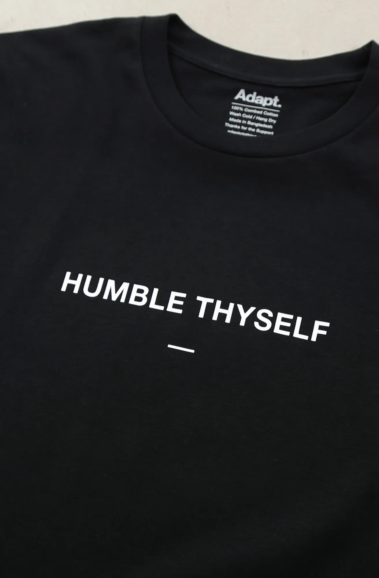 Humble Thyself II (Men's Black A1 Tee) Light Wear Street Smart Look