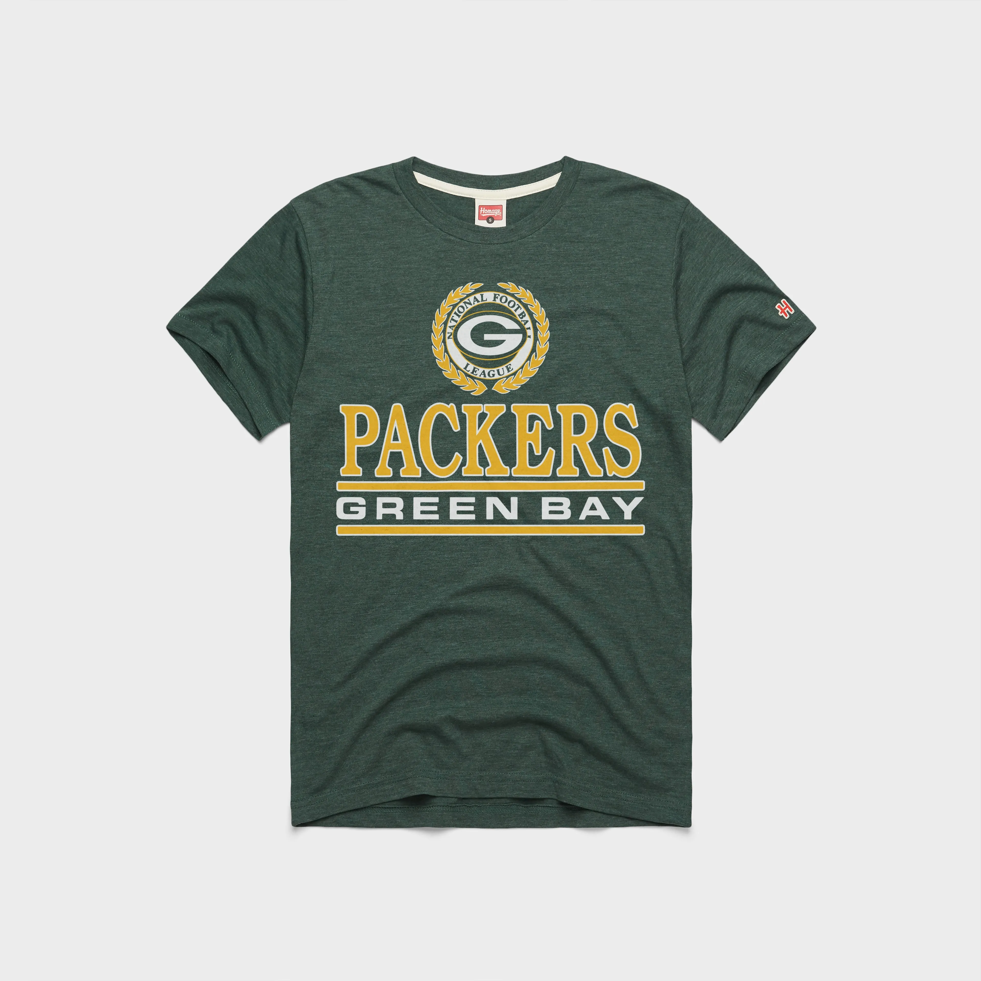 Layered Hem Design Green Bay Packers Crest