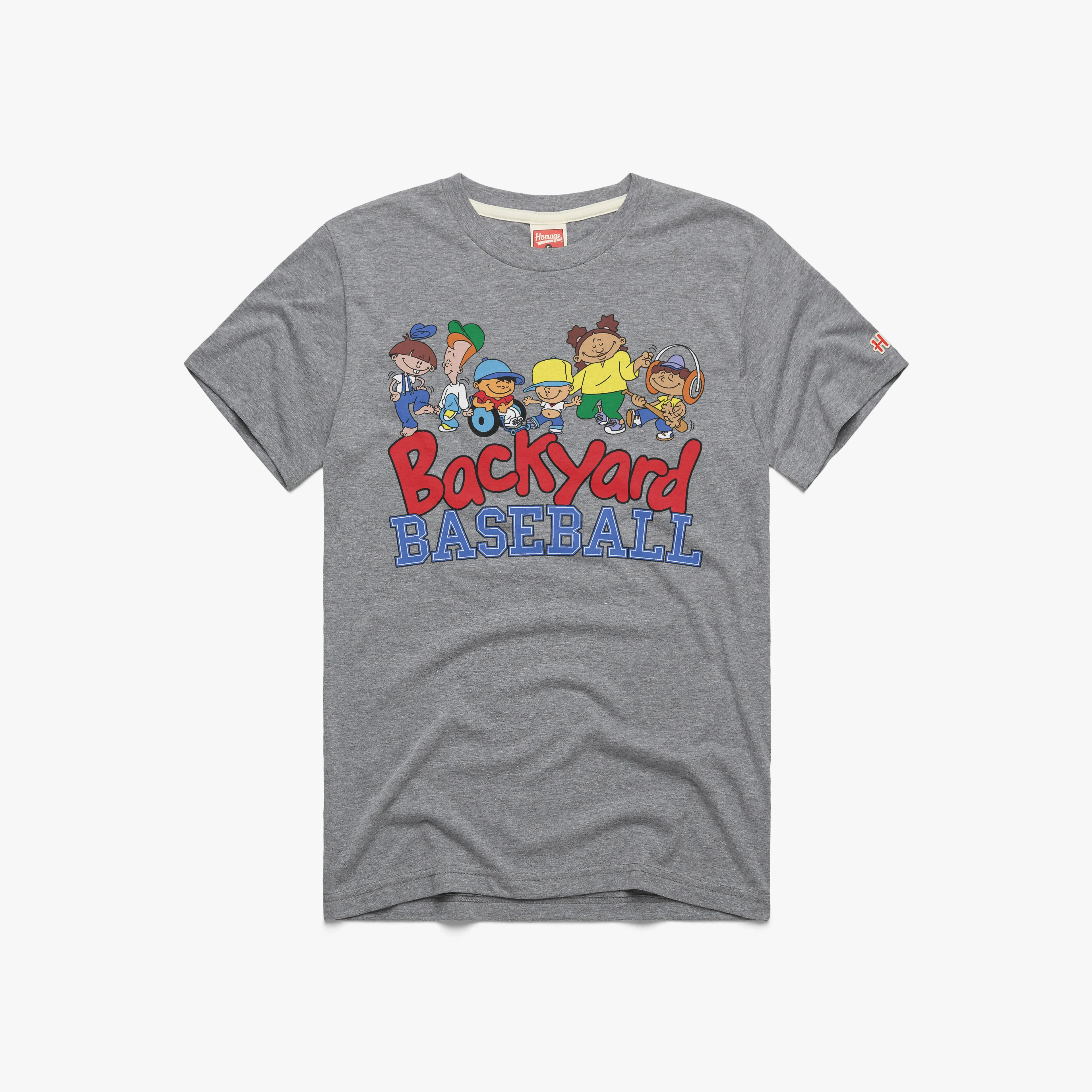 Backyard Baseball Logo Heathered Fabric