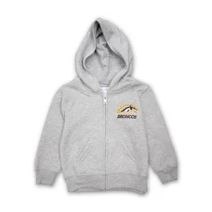 Two-Tone Design Broncos Toddler Full-Zip Hoodie