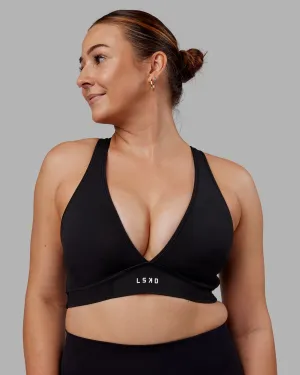 Compression seams Stamina Sports Bra D/DD/E - Black
