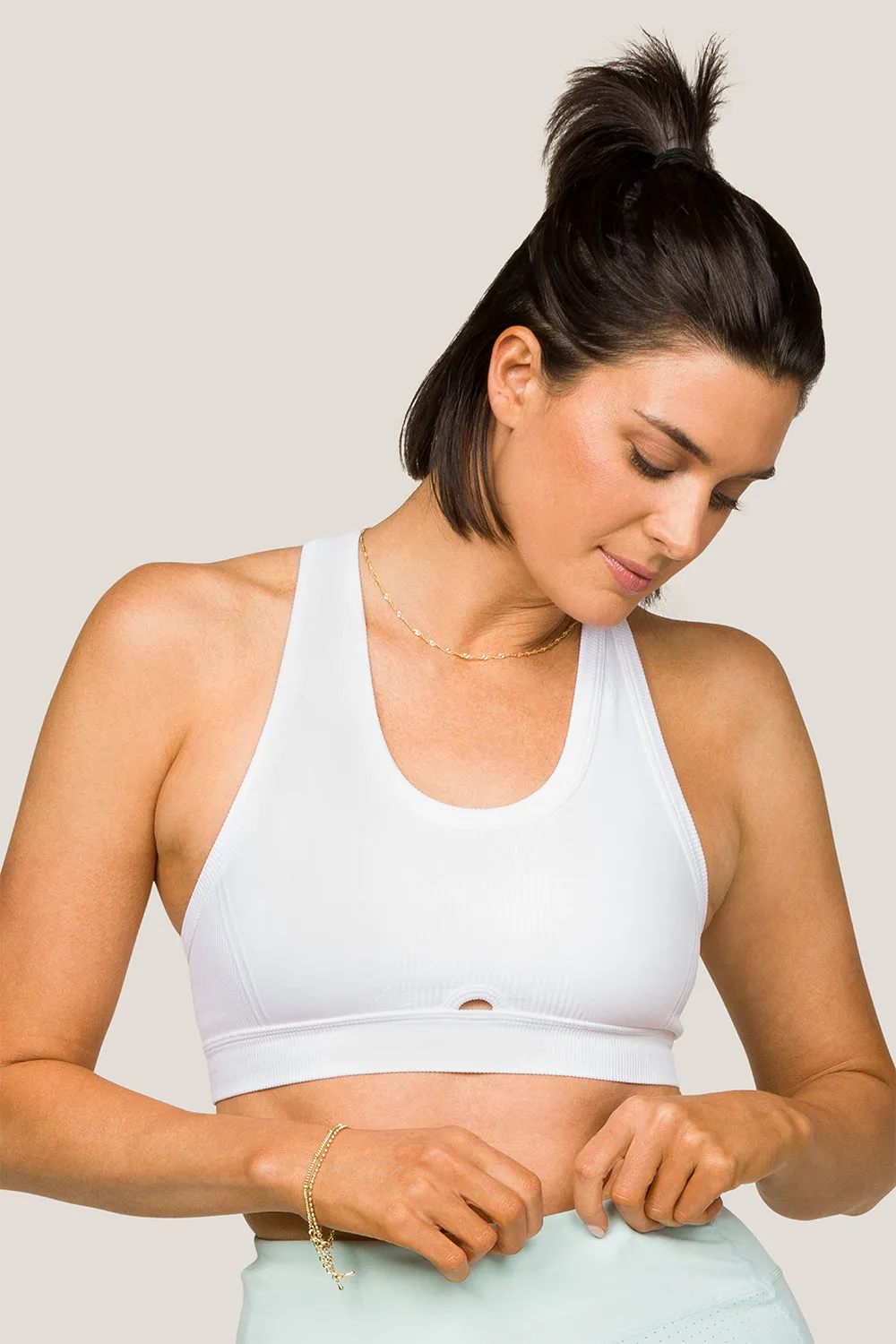 Ergonomic Cut Barre Racer Bra