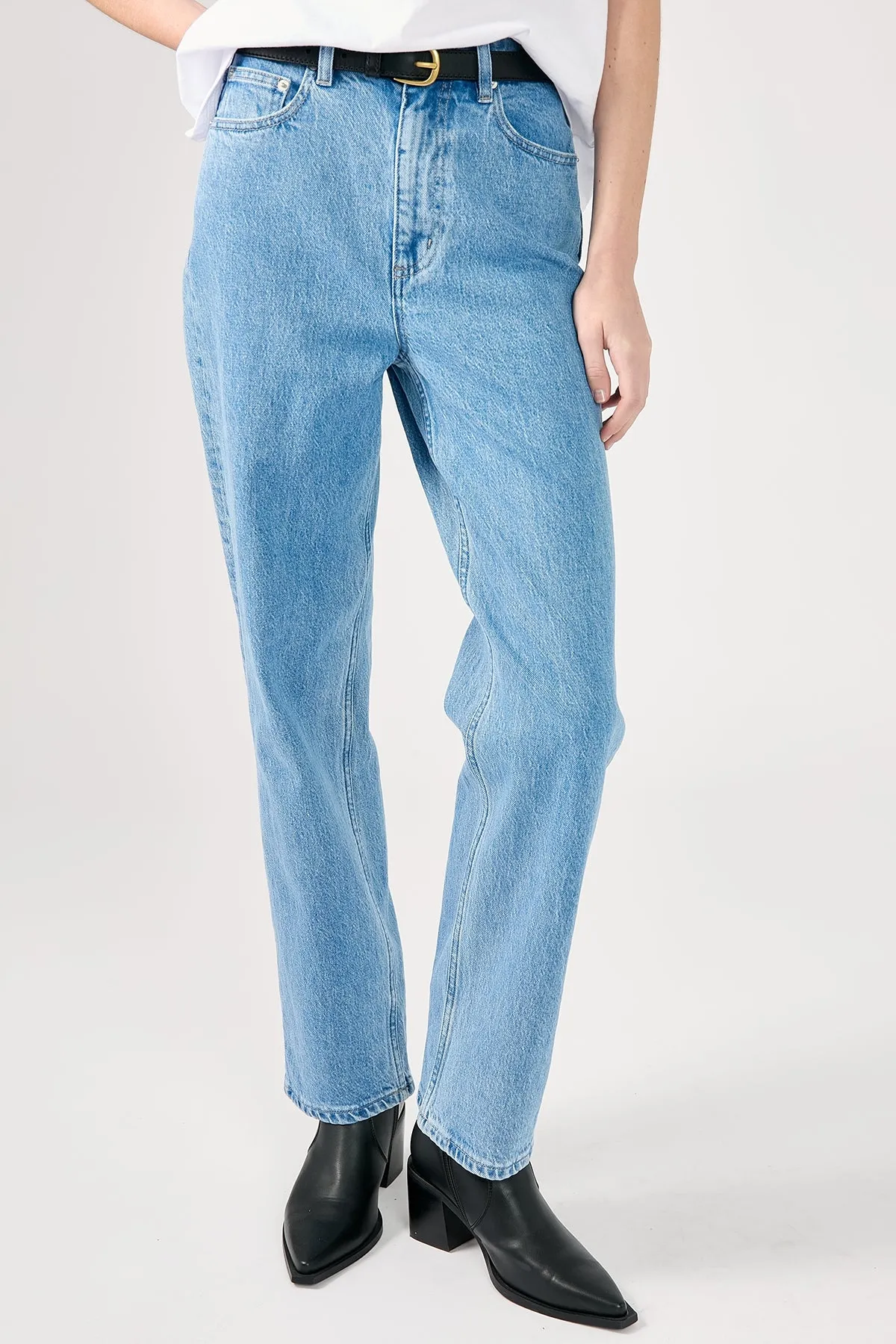 Lee High Straight Brook Blue Casual Fit Seasonal piece