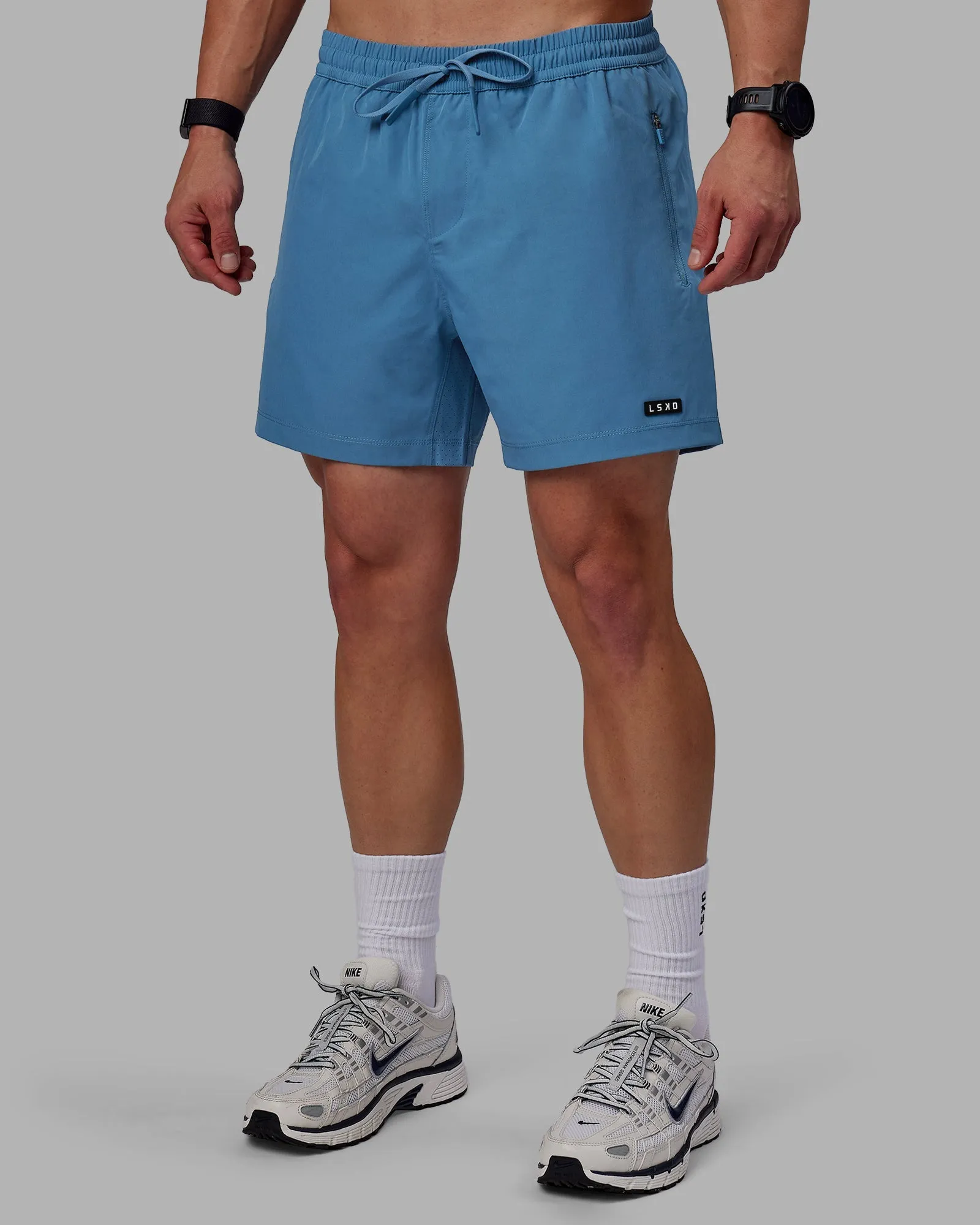 Rep 5" Lined Performance Short - Elemental Blue Fair trade agriculture industry