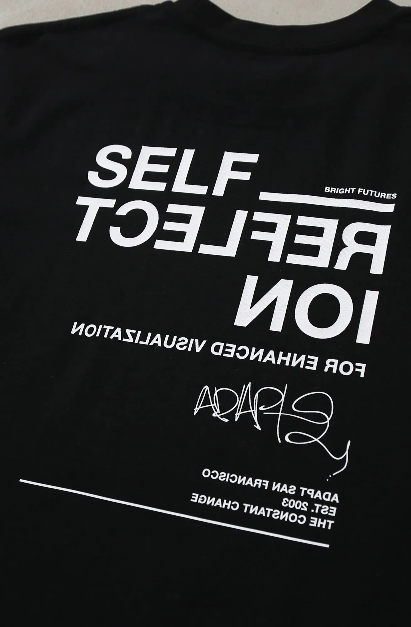Street Style Trend Self Reflect (Men's Black A1 Tee)