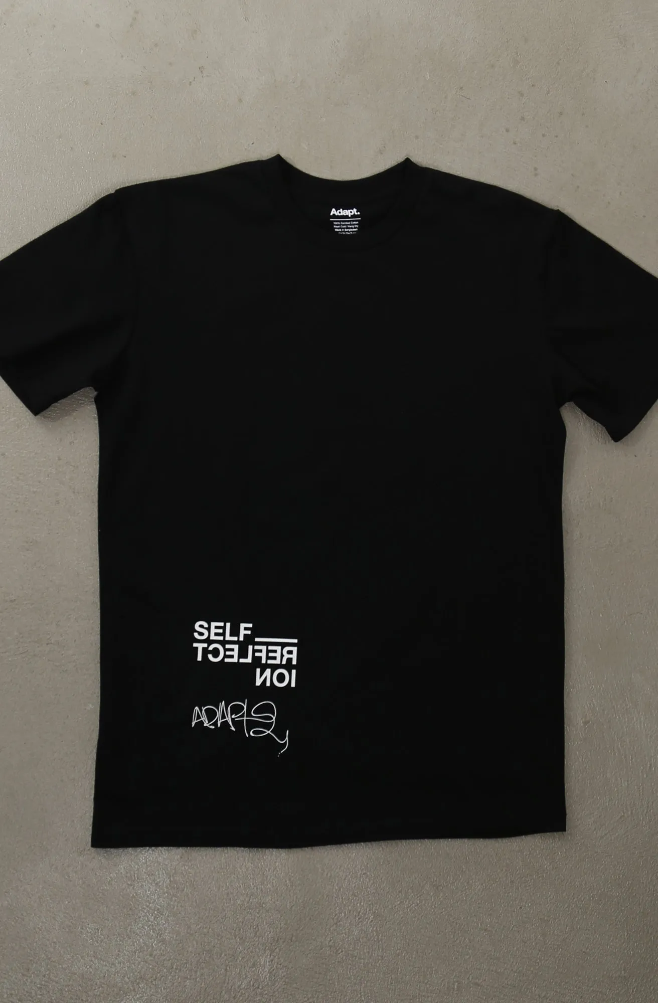 Self Reflect (Men's Black A1 Tee) Outdoor Smart