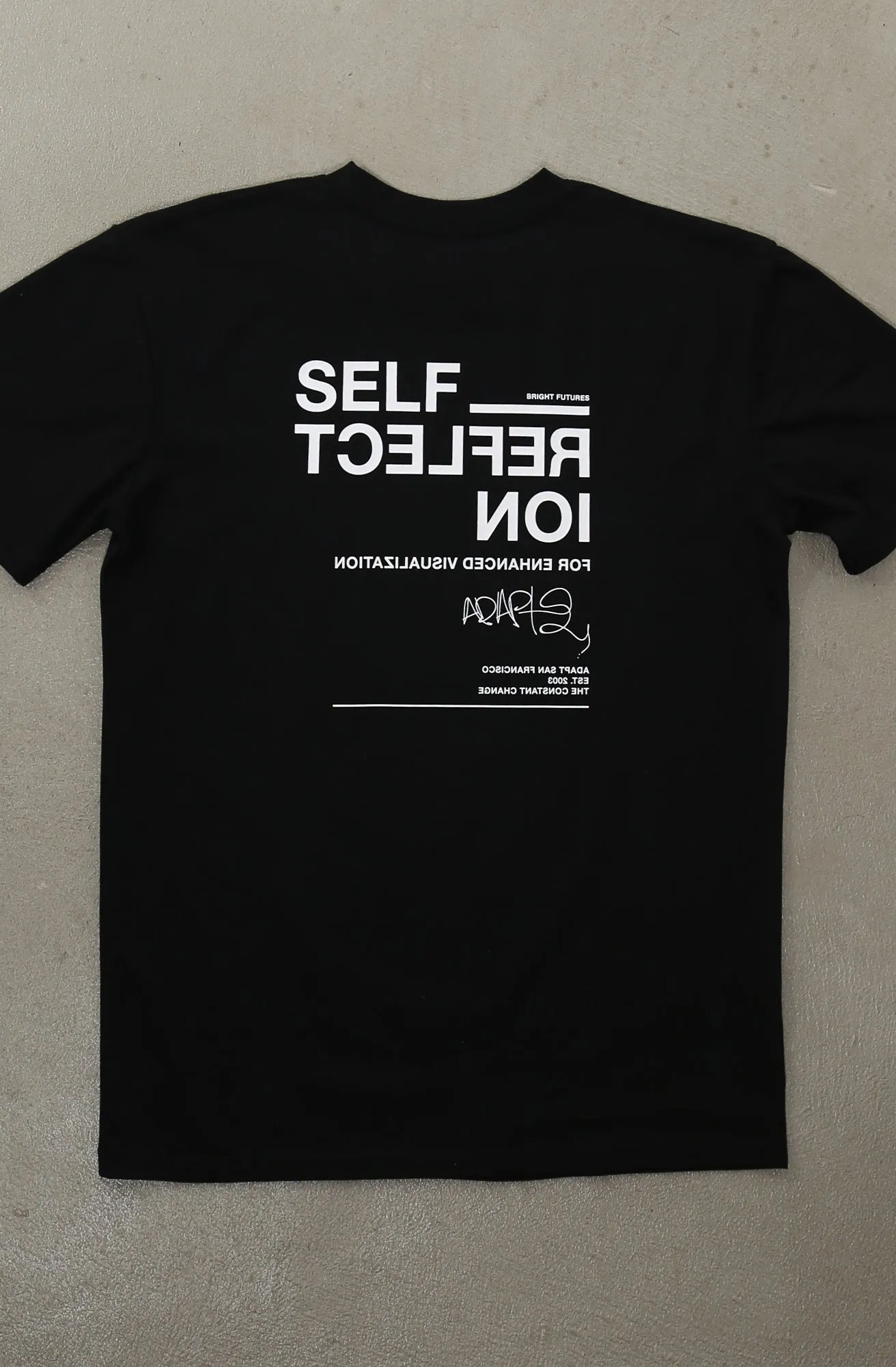 Self Reflect (Men's Black A1 Tee) Active Outfit Style Modern innovation