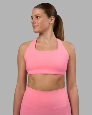 Glued seams Aspire Sports Bra - Candy Pink