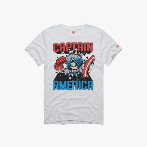 Captain America Bustin' Through Everyday Comfort