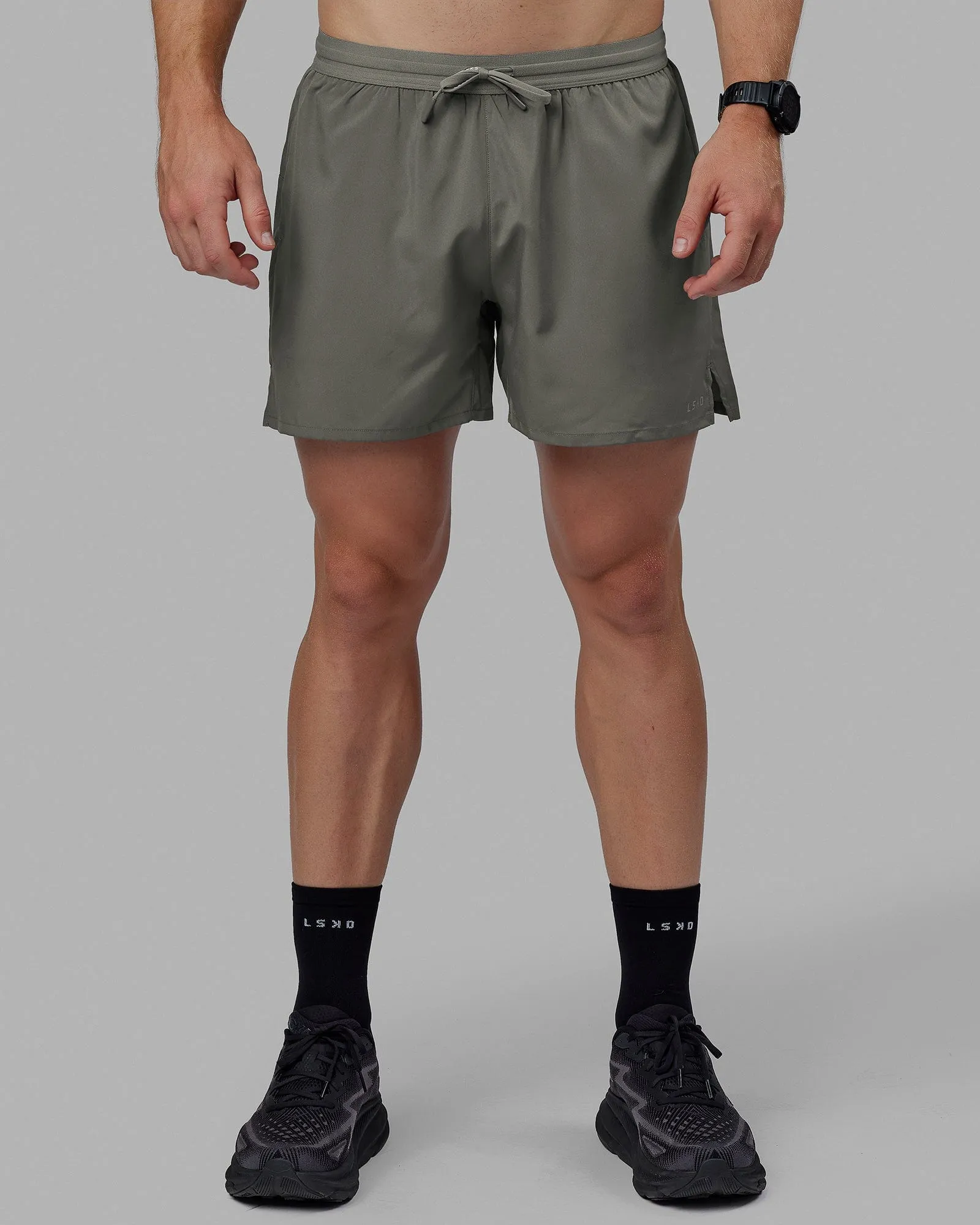 Friction Reducing Lining Pace 5" Lined Performance Short - Graphite-Reflective