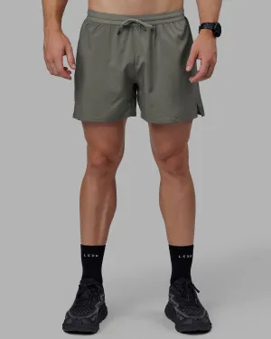 Friction Reducing Lining Pace 5" Lined Performance Short - Graphite-Reflective