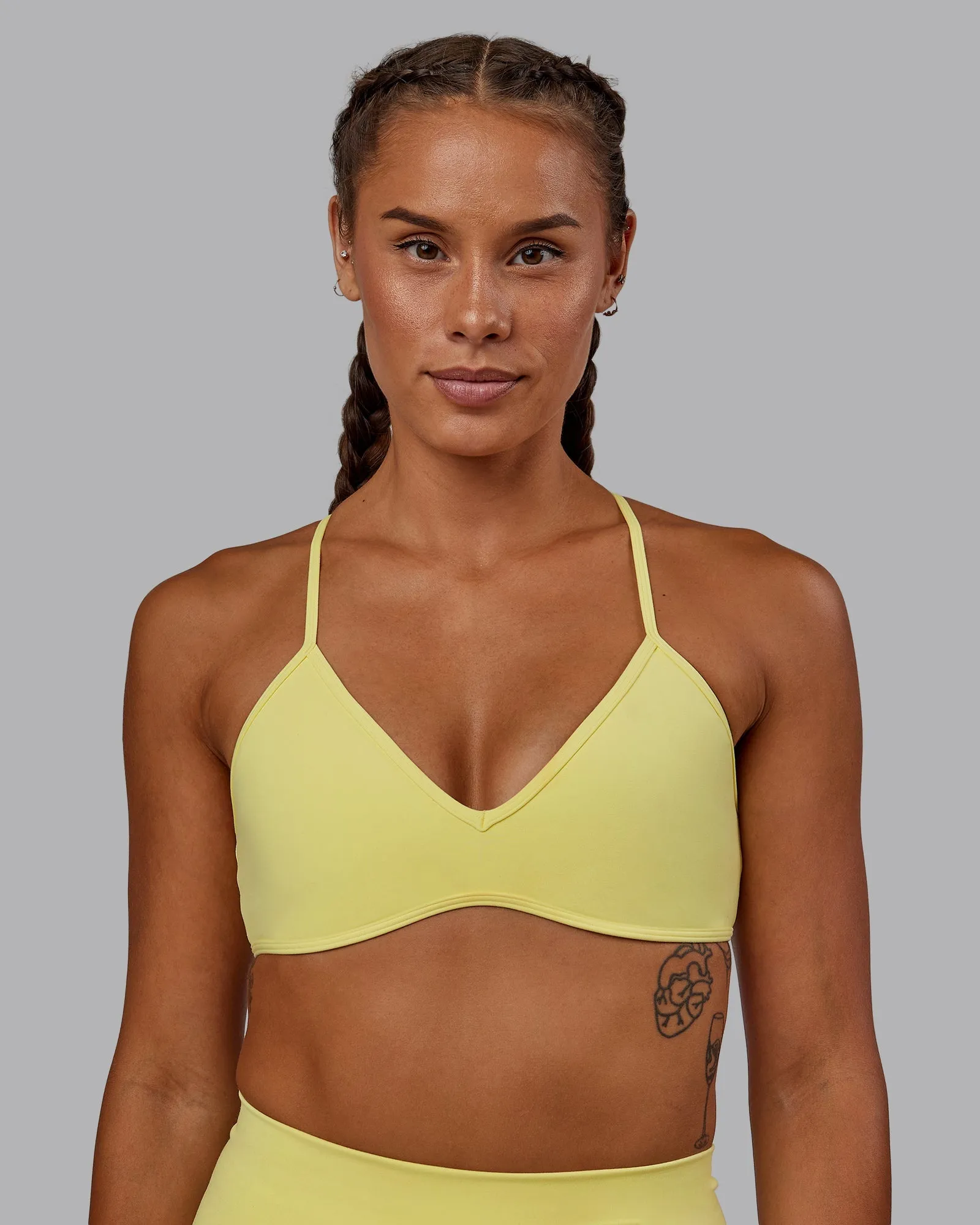 teen clothing Wear alone seams Ambience Sports Bra - Lemon Fizz