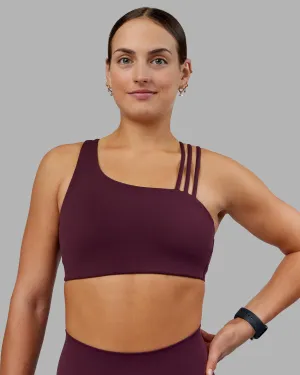 Layered Coverage Design Galvanise Sports Bra 2.0 - Cherry Lacquer