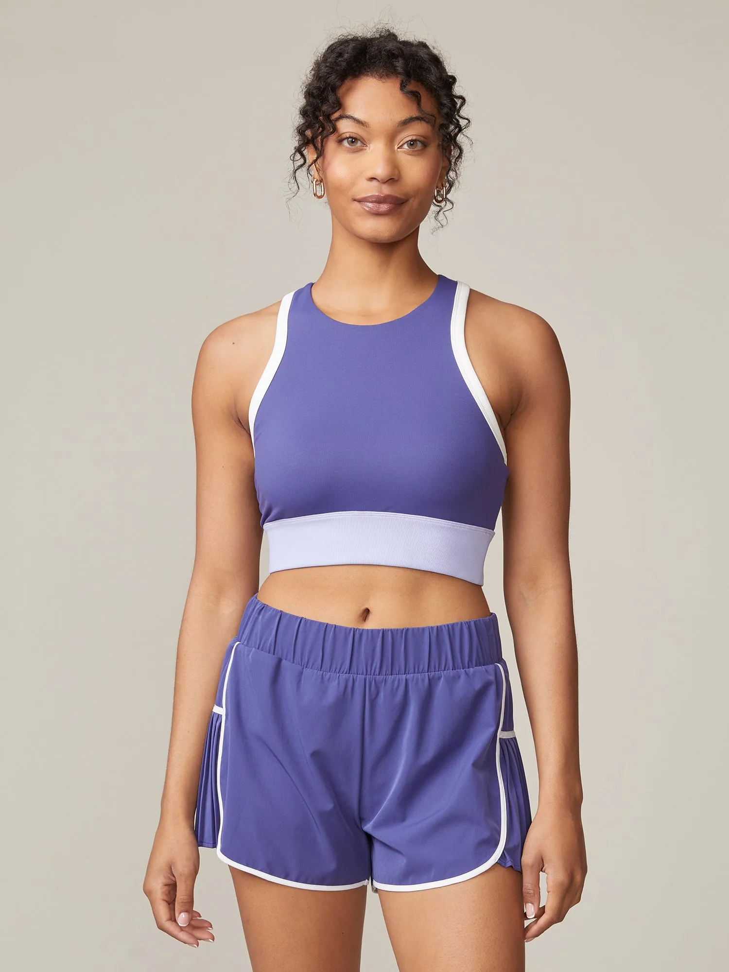 Camouflage fitness wear Rib Trim Racer Bra