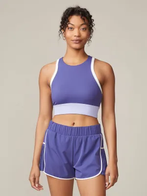 Rib Trim Racer Bra Supportive Fabric Petite size seams