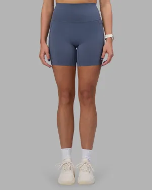 Elixir Ultra High-Rise 6" Short Pockets - Night Shadow Outdoor Wear