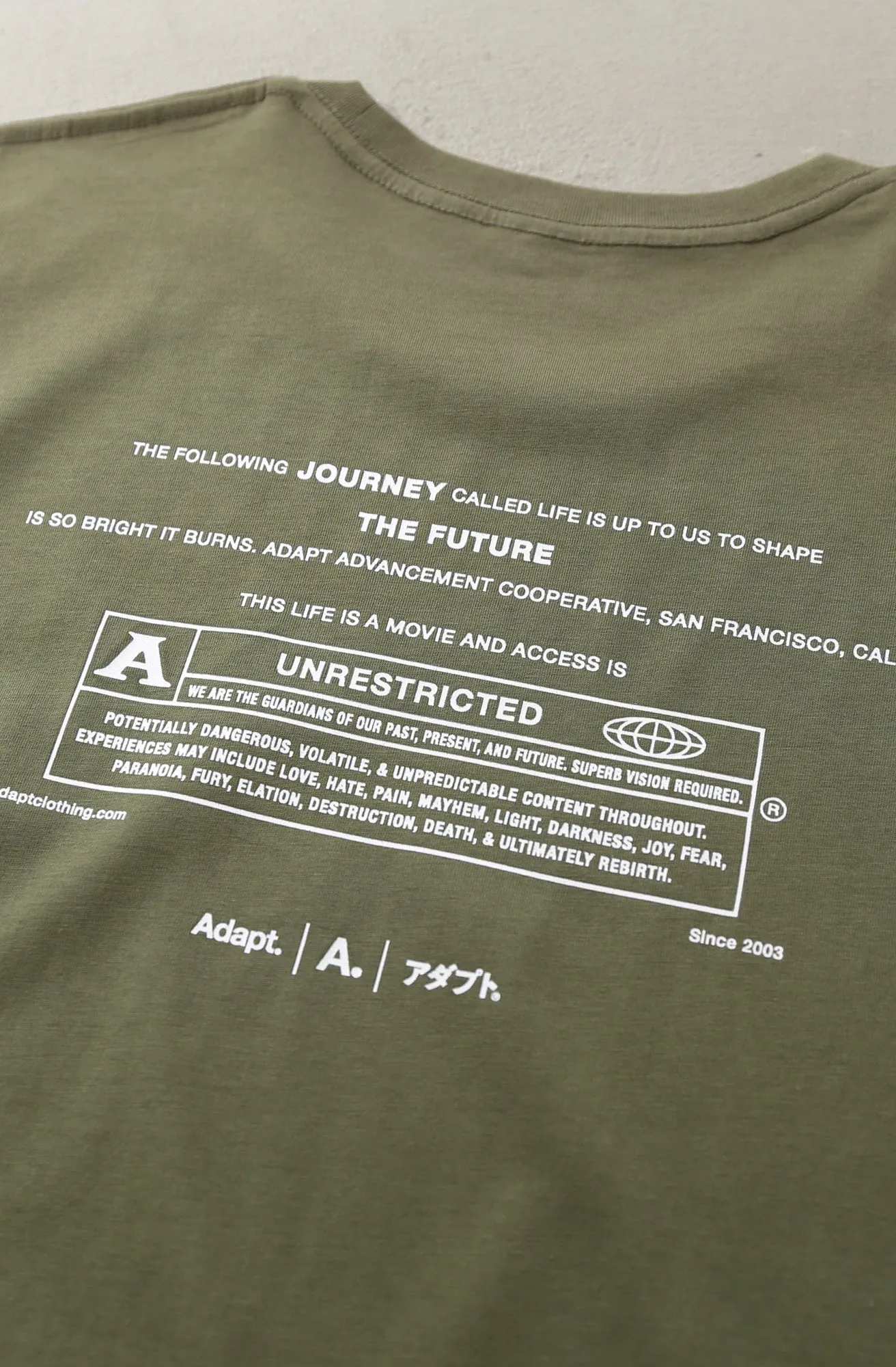 Ultimate Fit Eye-Catching Unrestricted (Men's Army A1 Tee)