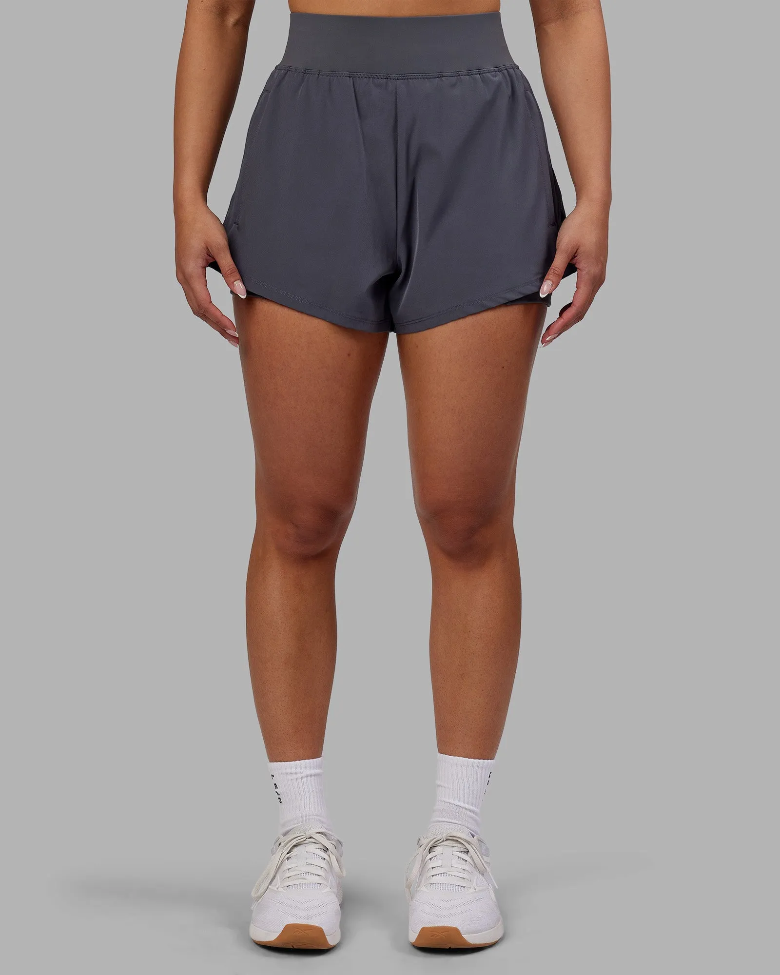 Challenger 3" Lined Performance Short - Dark Storm Flexible Layer Fit