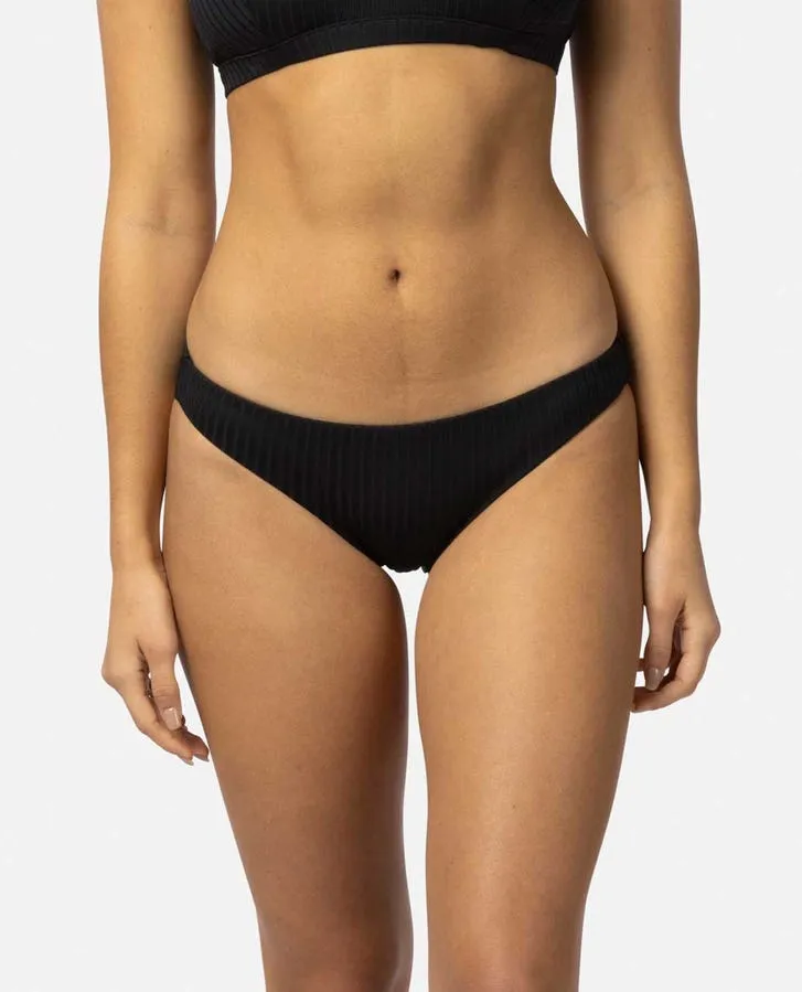 Bold Prints Rip Curl Premium Surf Cheeky Bottom-Black