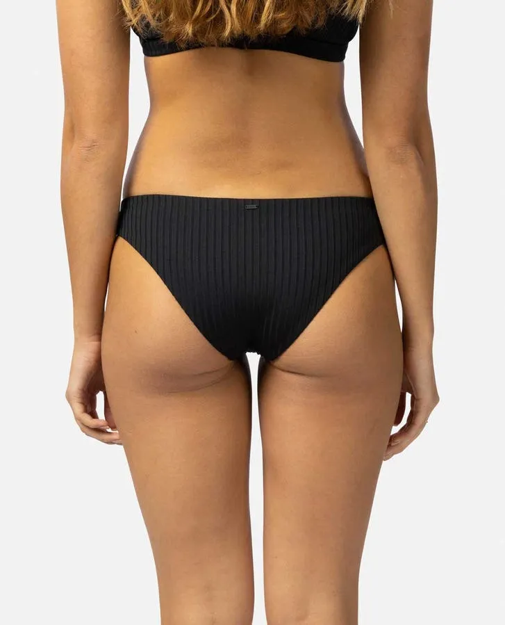 Compression fabric UPF Protective Layer Rip Curl Premium Surf Cheeky Bottom-Black