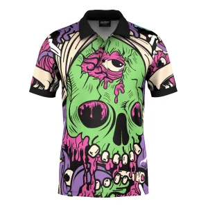 MoistureWicking Fabric Dirty Skull Polo Shirt