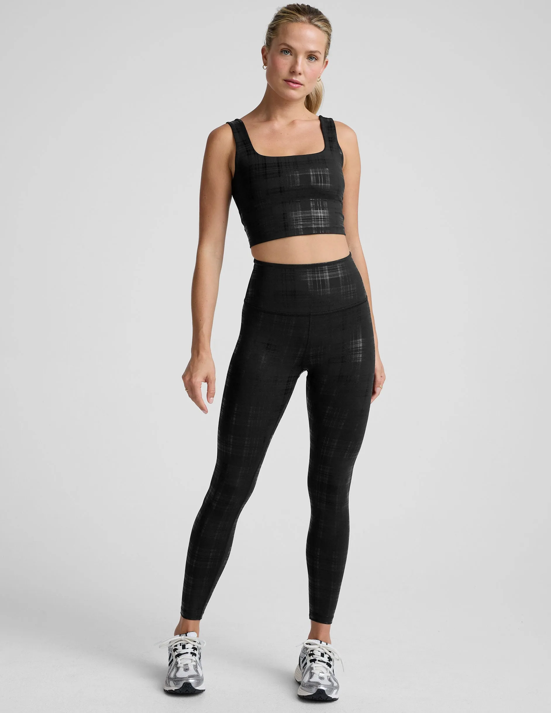 Beyond The Studio High Cropped Tank technological breakthrough Reflective Trims