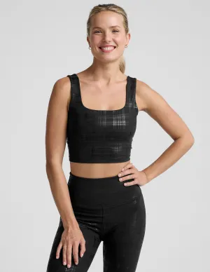 Beyond The Studio High Cropped Tank Anti Chafing Design HighDensity Padding