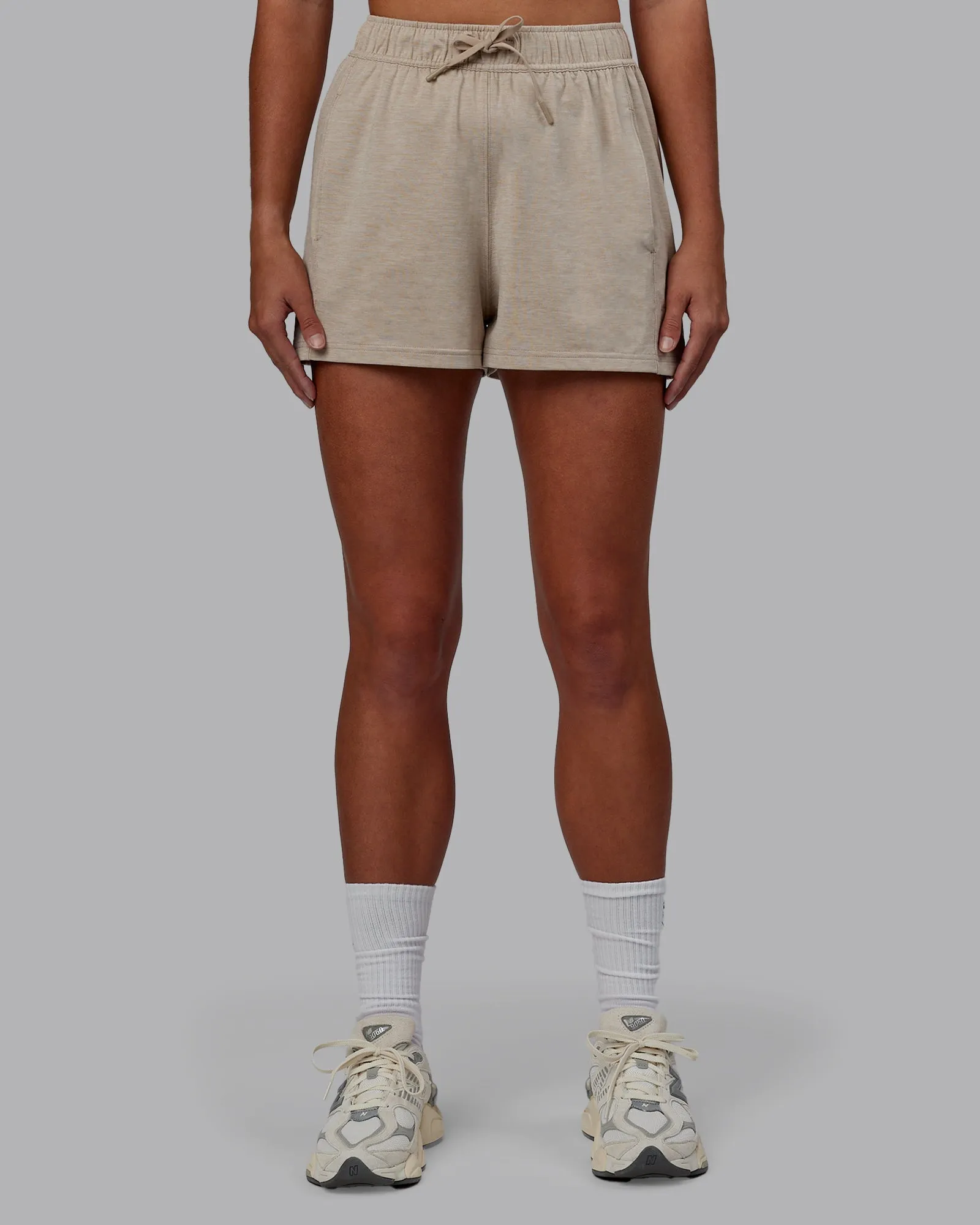 Retroreflective Accents Restore CloudFLX 5" Short - Oatmeal Marl