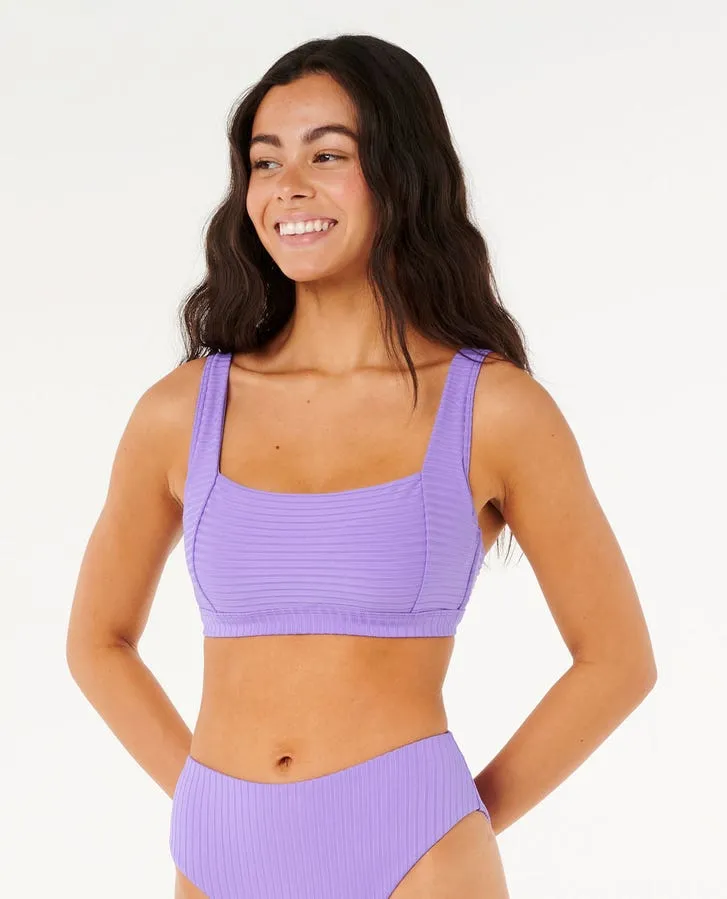 Vacation-Must-Have Non Restrictive Leg Openings Rip Curl Premium Surf D-DD Crop Top-Purple