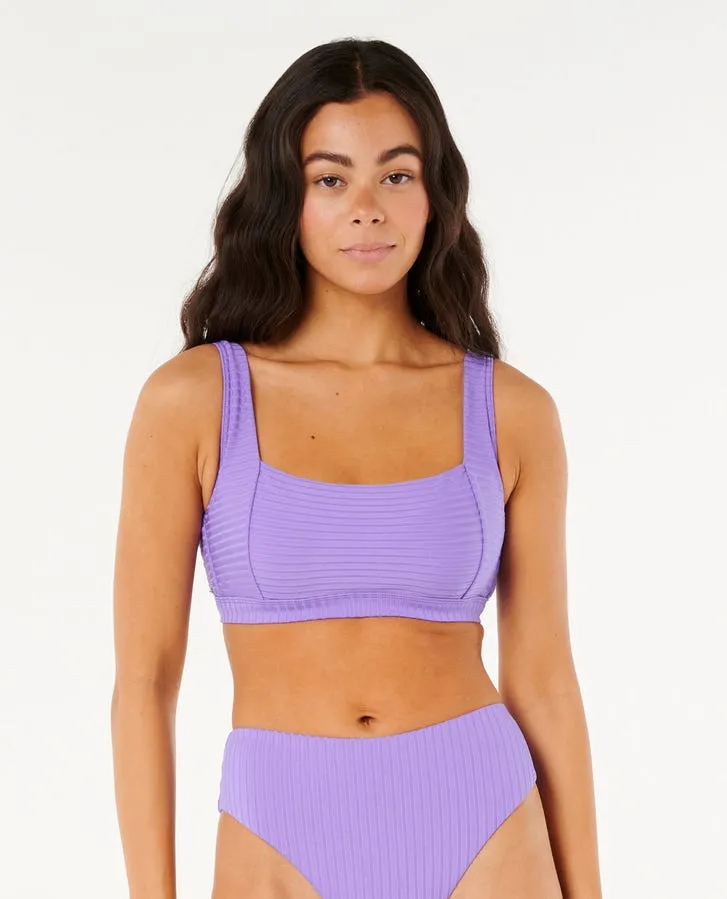 Rip Curl Premium Surf D-DD Crop Top-Purple Water Sport Attire adult style