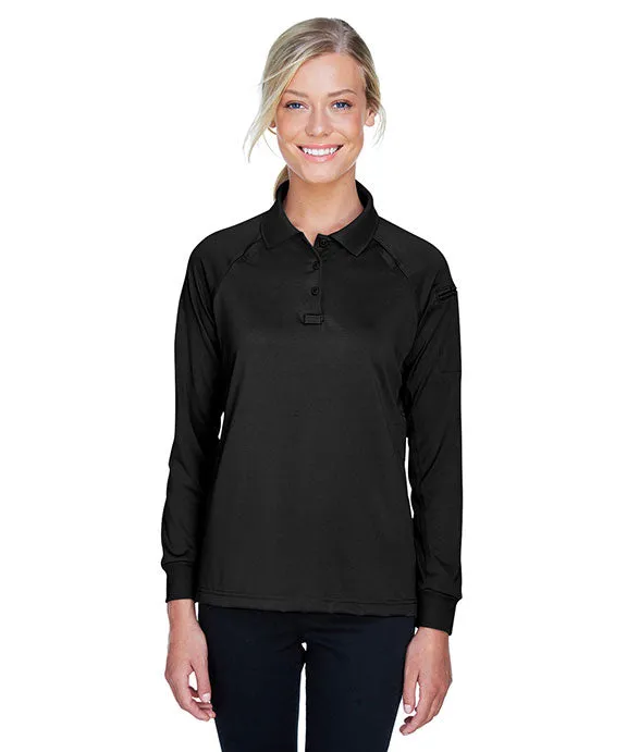 Casual Layer Fashionable Fit M211LW - Harriton Ladies Advantage Snag Protection Plus Long-Sleeve Tactical Polo Shirt