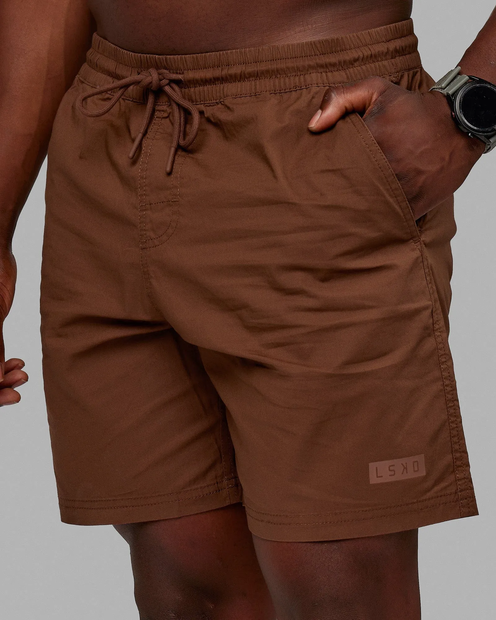 Daily 7" Short - Cappuccino Chic Design Jogging Ready