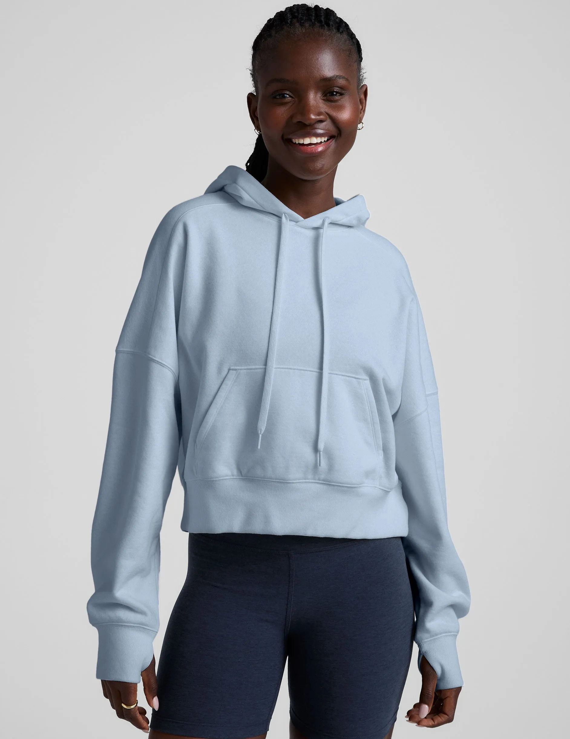 LuxeFleece Hoodie product buckle functionality Cool in summer