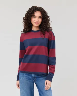 long - term storage Minimalist Style Women's Rugby Pullover