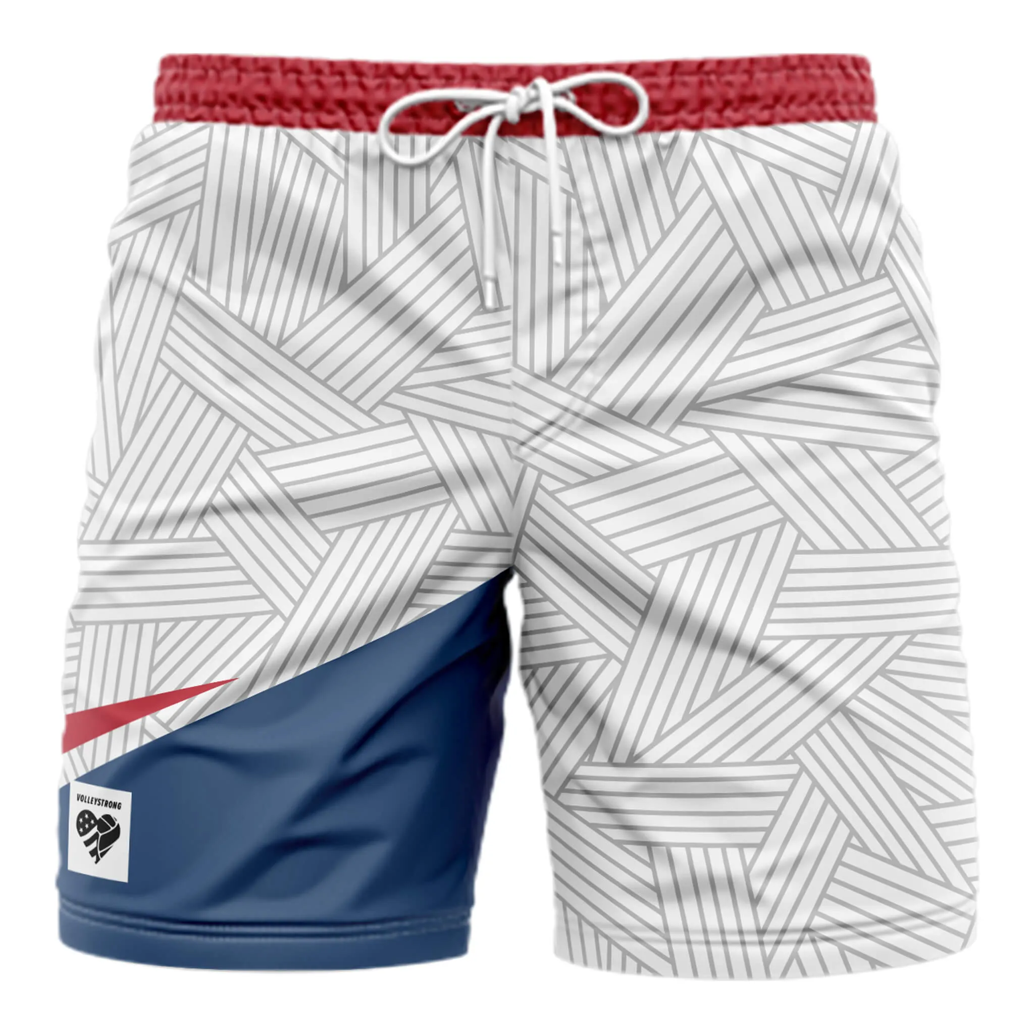 Breezy Layer Fit tall sizing Volleystrong RWB Men's Shorts