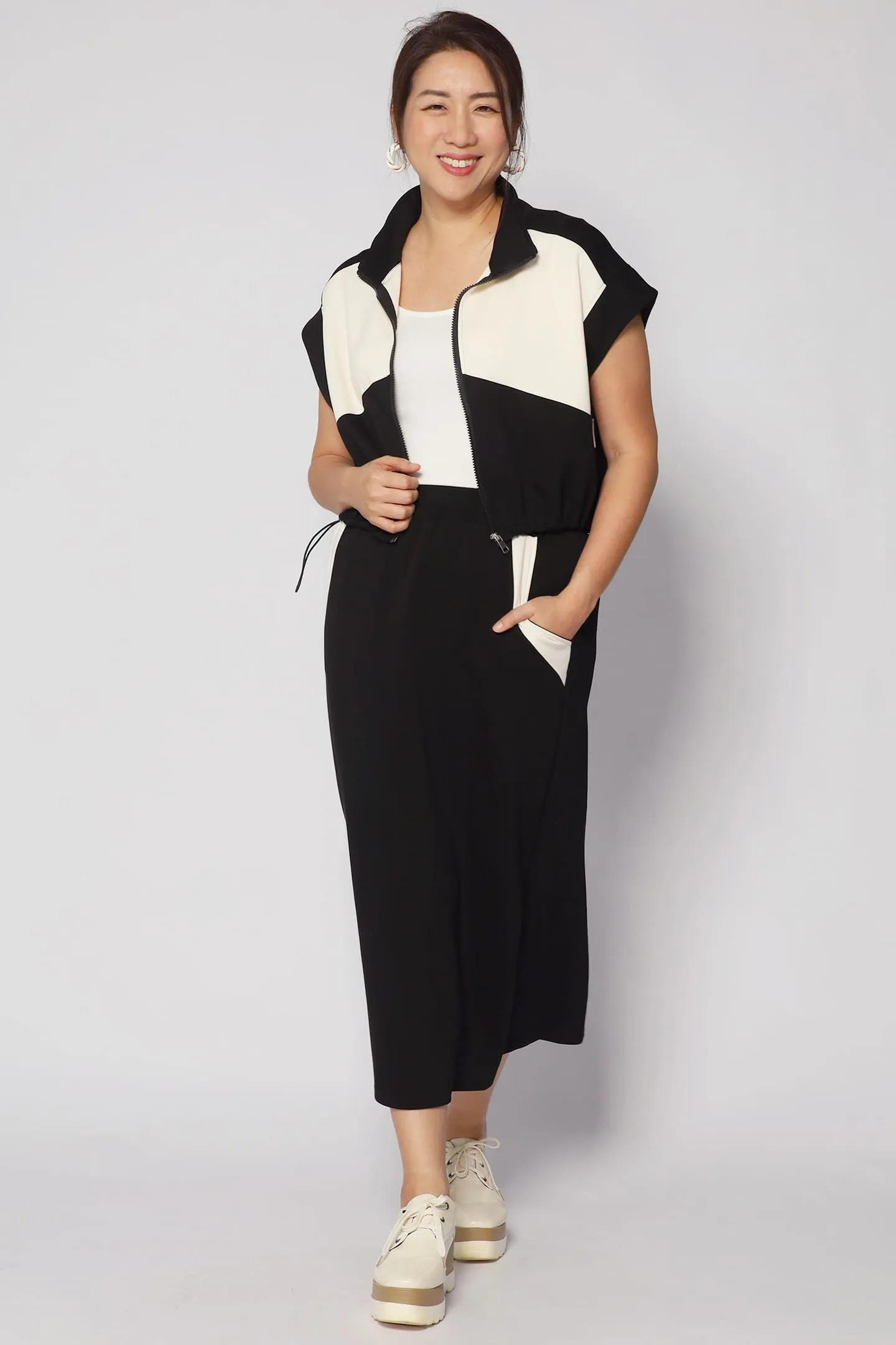 Department Store Style Outfit Essence Johan 2 in 1 Jacket and Skirt Set