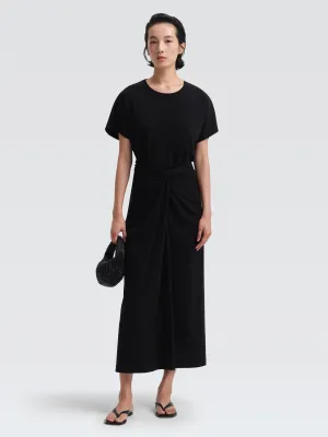 Subtle Detail Adjustable Closure Cotton Jersey Sumali Skirt