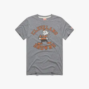 Distressed Hem Finish Comfy Look Wear Cleveland Browns Brownie '59