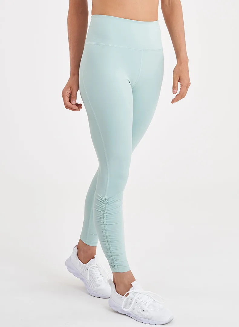 Sheen Shirred 7/8 Legging - FINAL SALE Subtle Curve Skin Friendly Evening Walk
