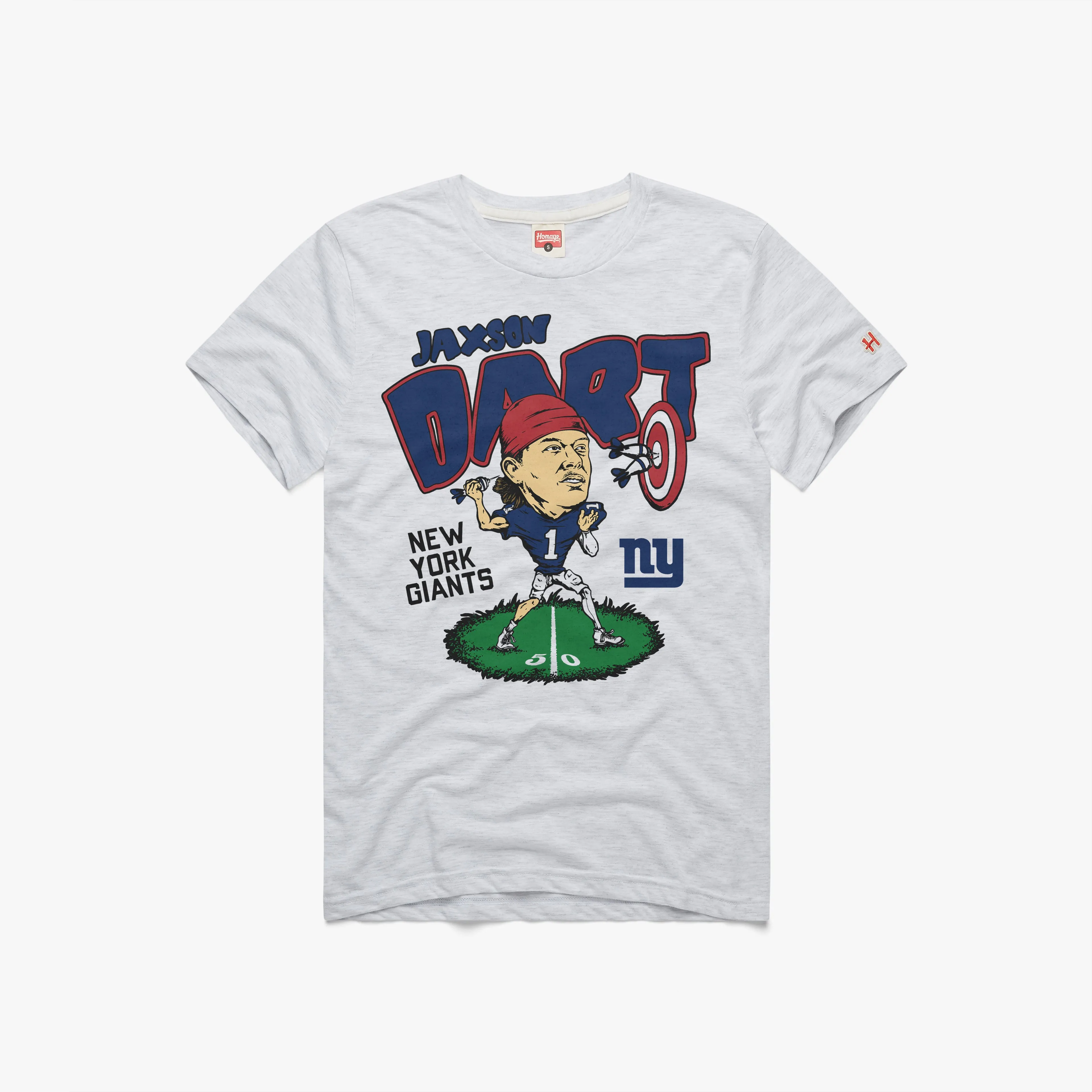 New York Giants Jaxson Dart Comfy Wear Vintage Wash Effect