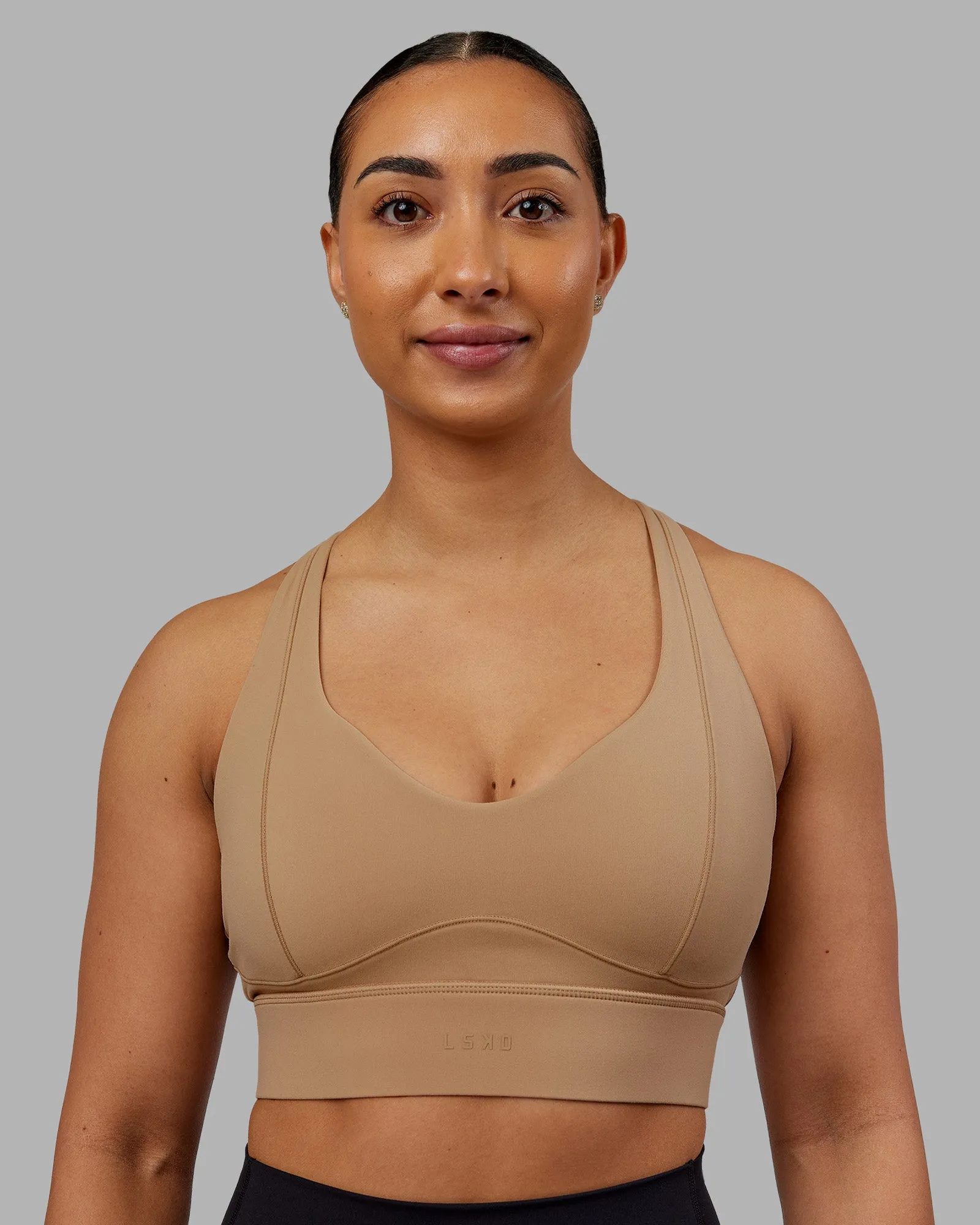 Functional seams Sculpt Sports Bra - Warm Smoke