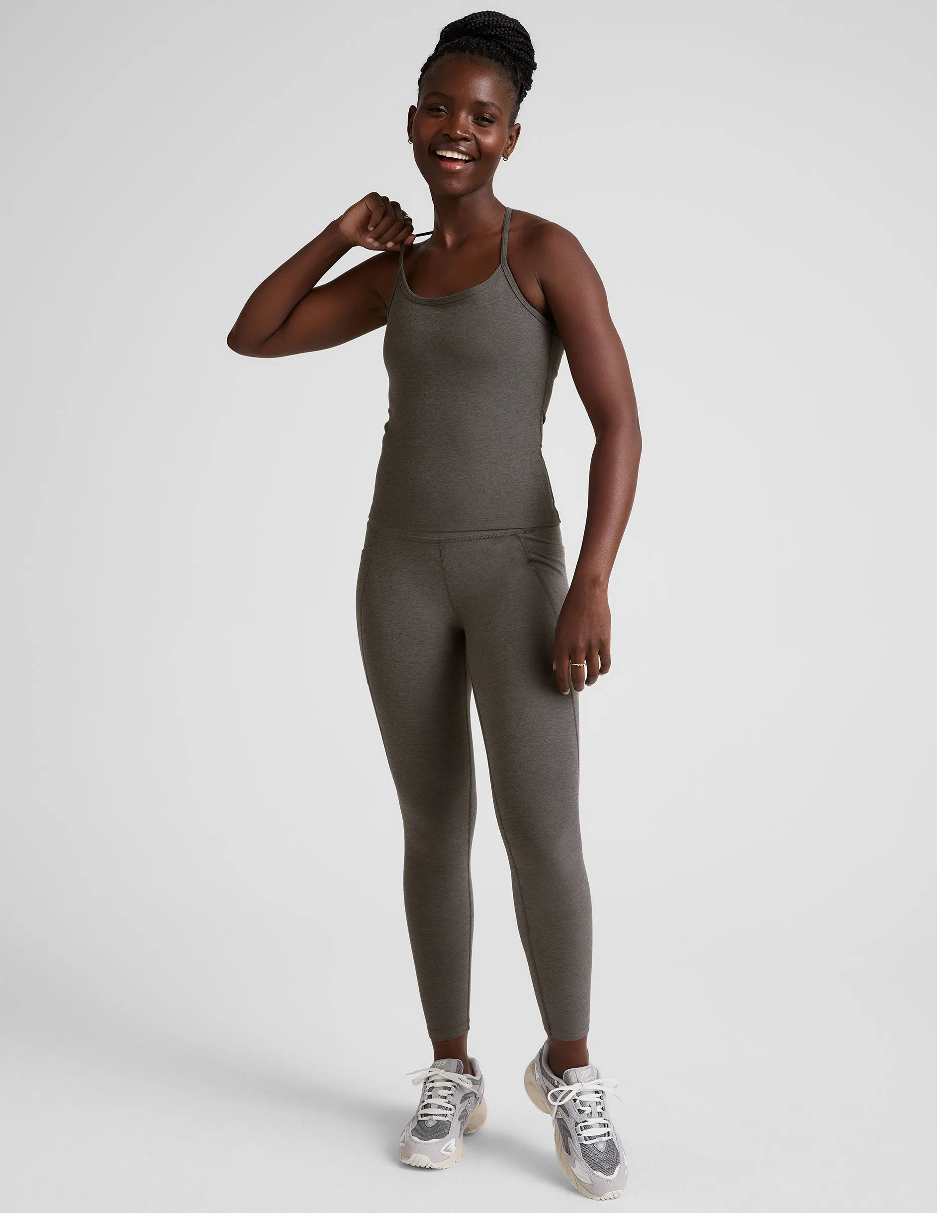 Spacedye Slim Racerback Tank Fashion - forward