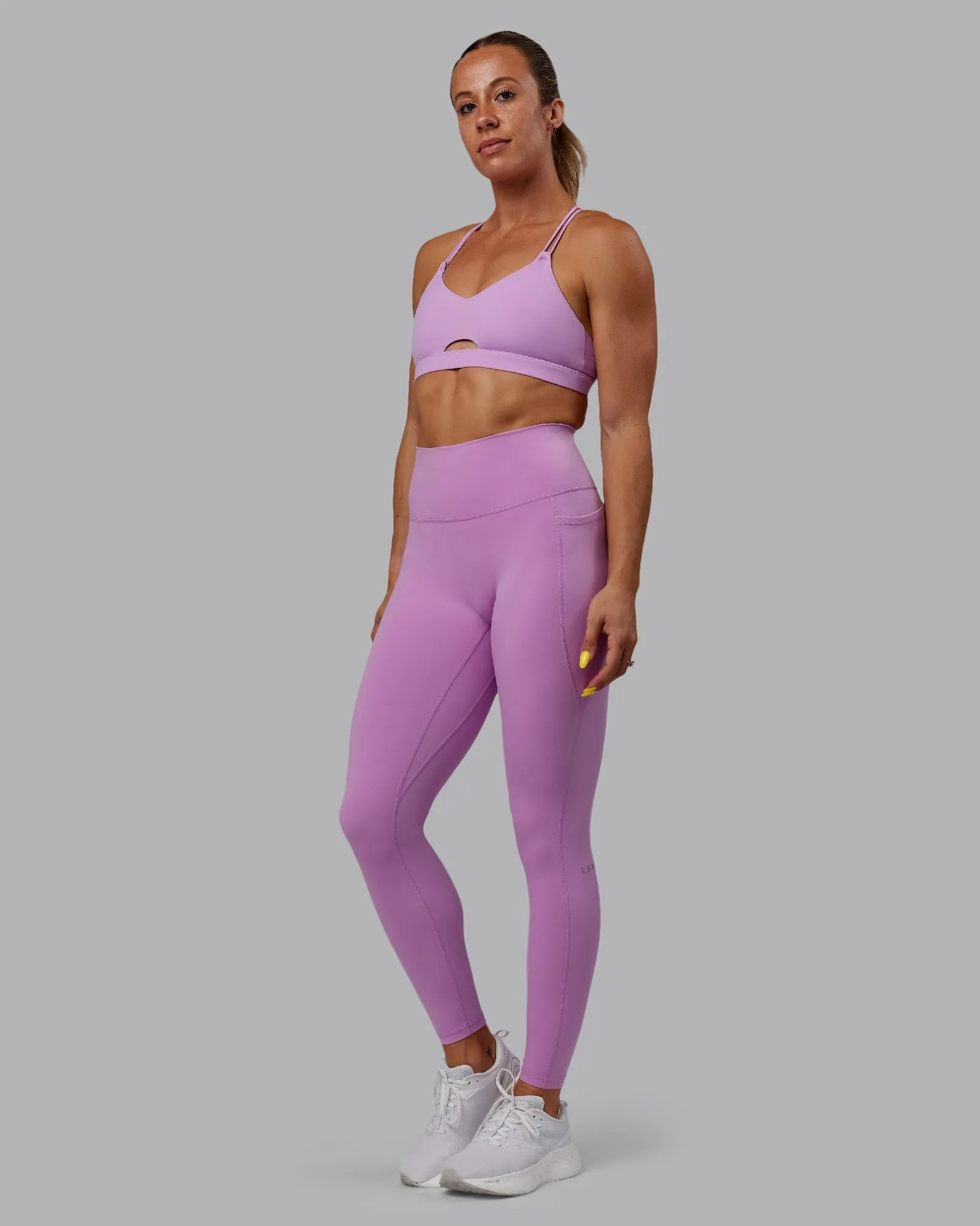 Mountain Hike Soft Touch Fusion Ultra High-Rise Full Length Legging Pockets - Light Violet