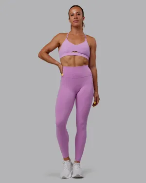 Versatile Fit Fitness Lover Dance Studio Fusion Ultra High-Rise Full Length Legging Pockets - Light Violet