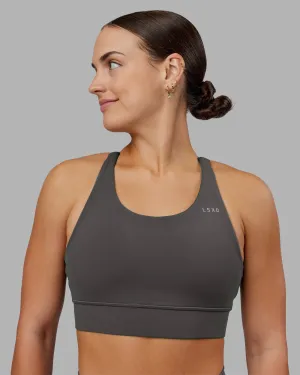 Accelerate Sports Bra - Dark Storm Strength training Post Workout Recovery Design