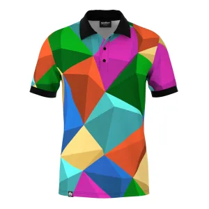 Cubes Cheerful Polo Shirt Weekend Casual Performance Polo